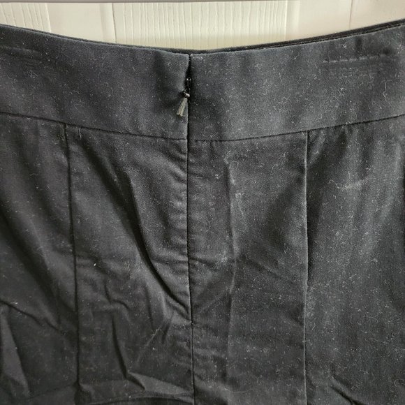 Banana Republic Women's Pleated A-Line Tennis Skirt Stretch Zip Black Size 12 - Picture 5 of 10